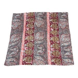 Alexia Crawford 100% Cotton Scarf Paisley Boho Floral Abstract Art Print 38x70.5